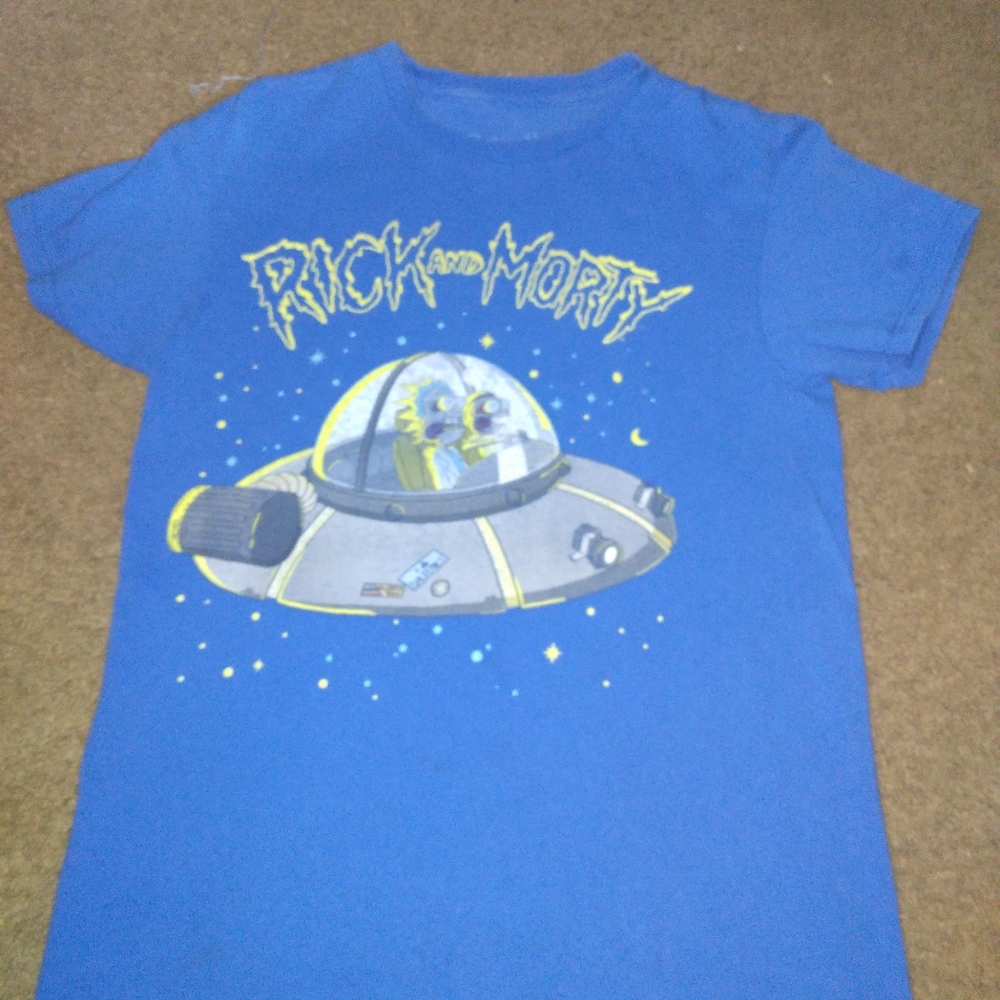 Blue Rick and Morty t-shirt